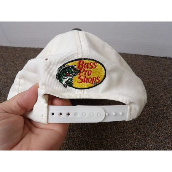 Youngan Red Head Bass Pro Shops Snapback Hat Cap White - Picture 4 of 7